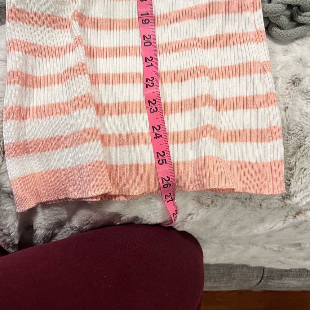 Shein Striped Ruffle off the shoulder tunic sweater size M - Picture 10 of 10
